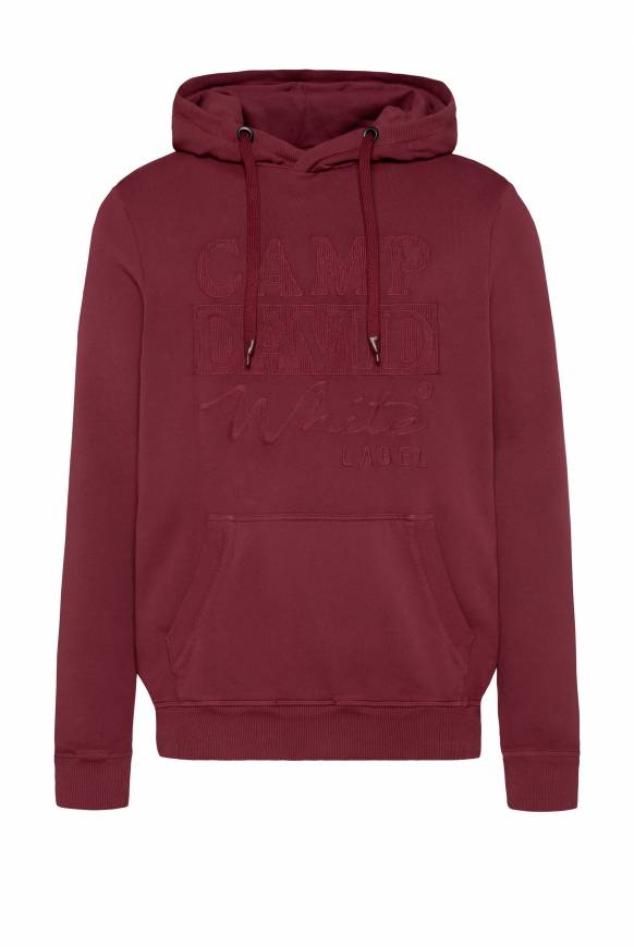 Soccx Hoodie mit tonigem Logo Artwork burgundy Riesige Ersparnisse