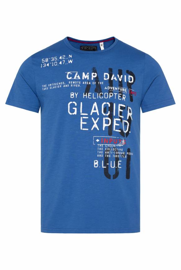 Soccx T-Shirt mit Print im Used Look strong blue Letzte 2 Tage