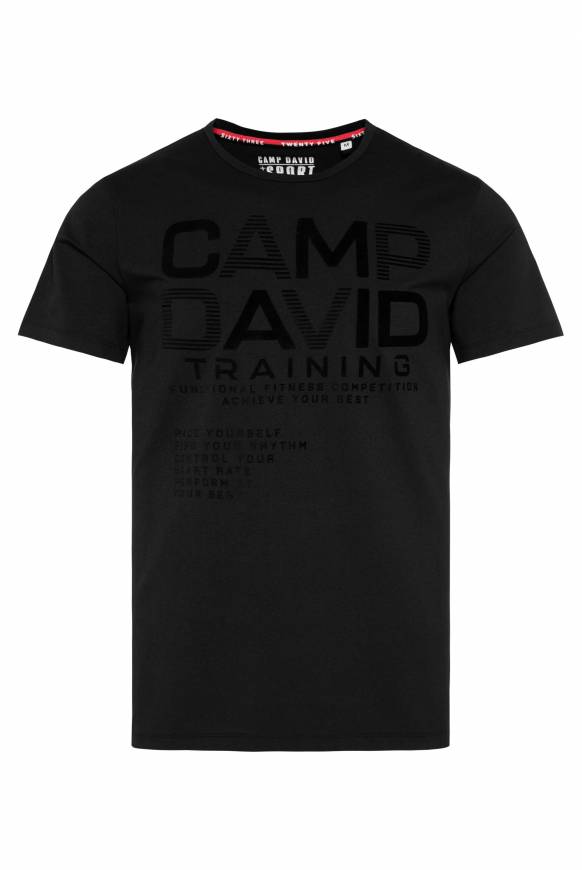 Soccx Sport-T-Shirt mit Artworks black Bis zu 55% Rabatt