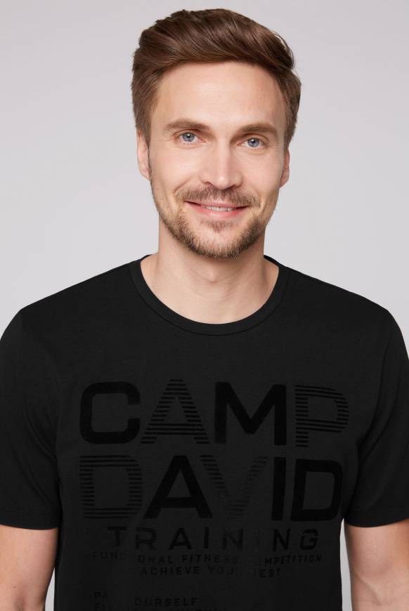 Soccx Sport-T-Shirt mit Artworks black Bis zu 55% Rabatt