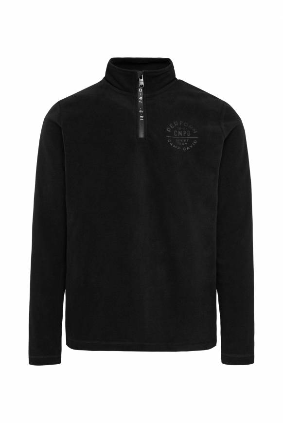 Soccx Troyer-Fleeceshirt mit Tapes und Prägedrucken black 50% Rabatt mit kostenlosem Versand