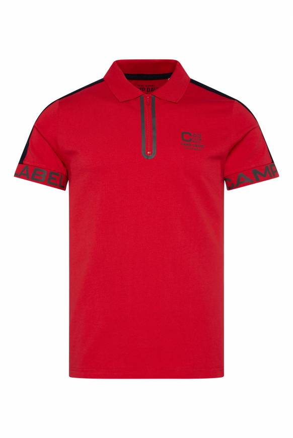 Soccx Kurzarmpolo mit Folienprints flight red Outlet