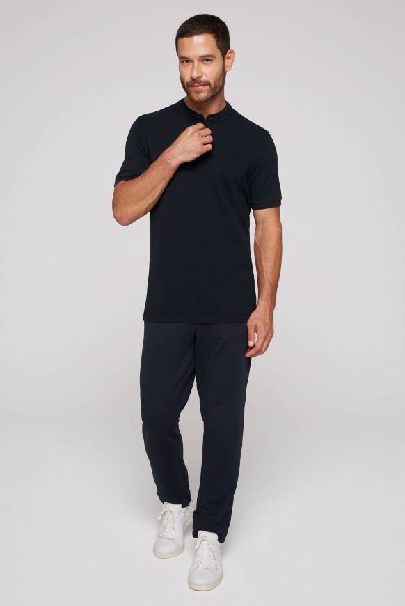 Soccx Henley-Shirt im Polo-Stil blue navy Limitierter Zeitrabatt