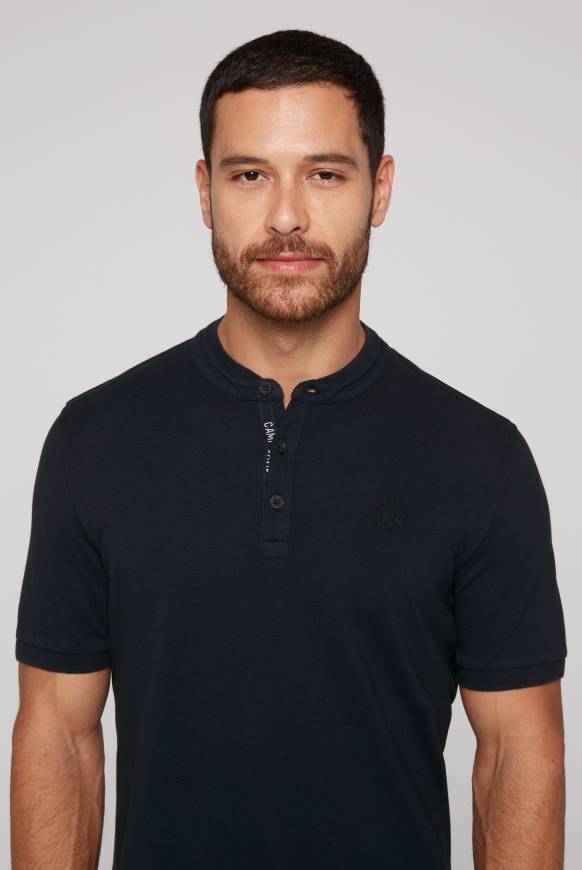 Soccx Henley-Shirt im Polo-Stil blue navy Limitierter Zeitrabatt