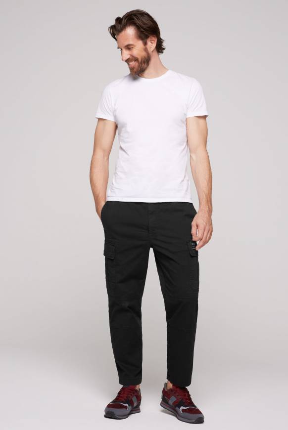 Soccx Cargohose mit Klappentaschen black Kauf eins, bekomm eins gratis