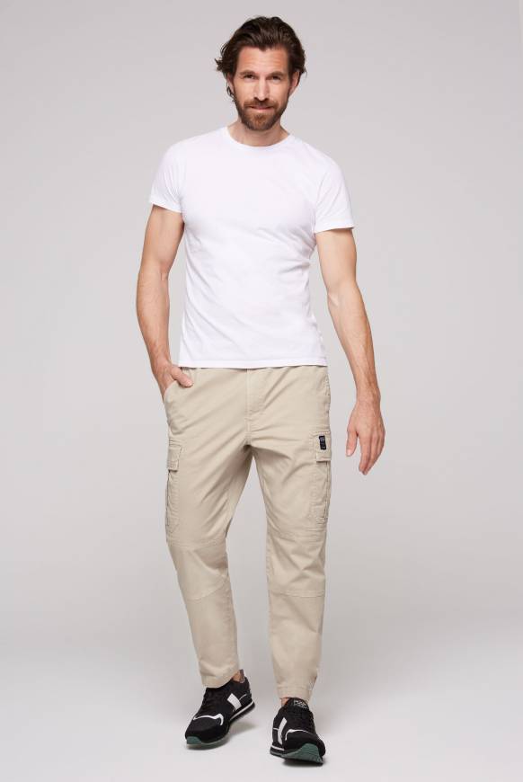 Soccx Cargohose mit Klappentaschen neutral beige Tägliche Deals
