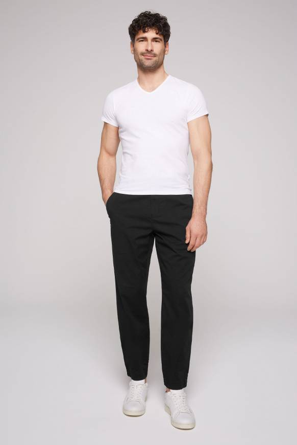 Soccx Hose mit Gummizug-Details black VIP-Rabatte