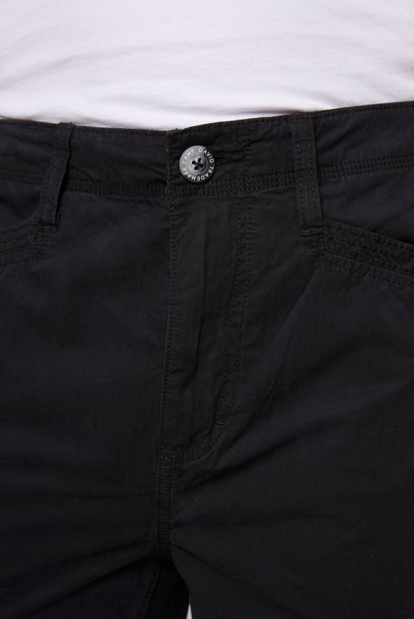 Soccx Leichte Cargohose mit Label Prints black Begrenzte Freigabe