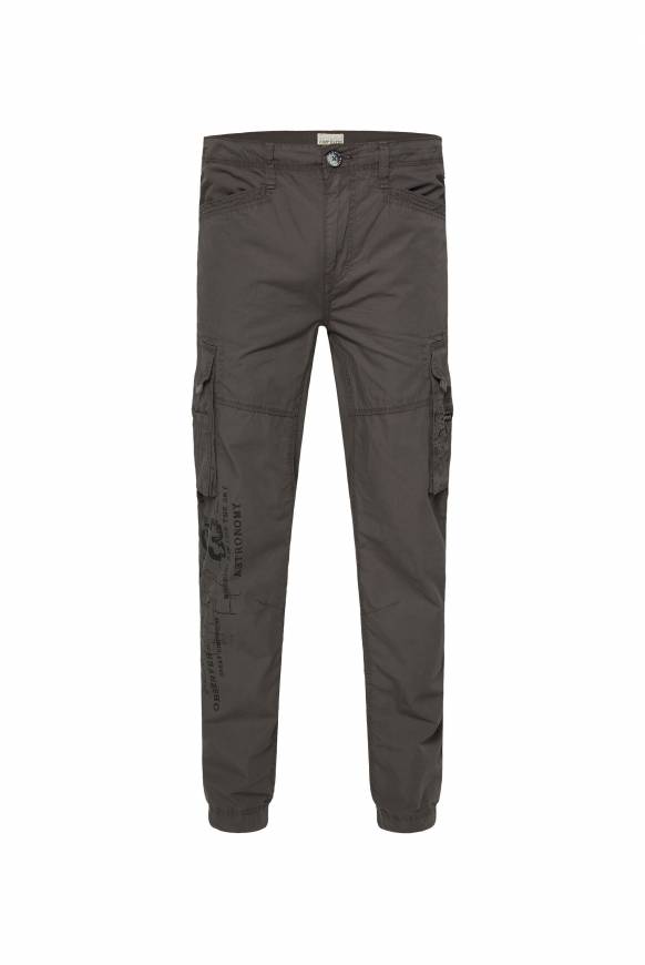 Soccx Leichte Cargohose mit Label Prints mud Letzte 3 Tage