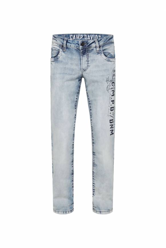 Soccx Jeans NI:CO Regular Fit mid blue printed JETZT KAUFEN