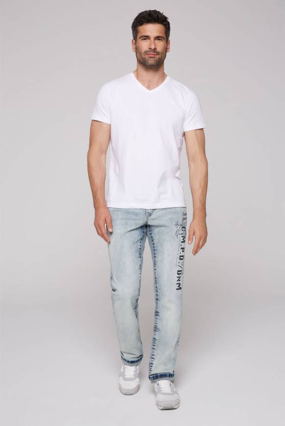 Soccx Jeans NI:CO Regular Fit mid blue printed JETZT KAUFEN