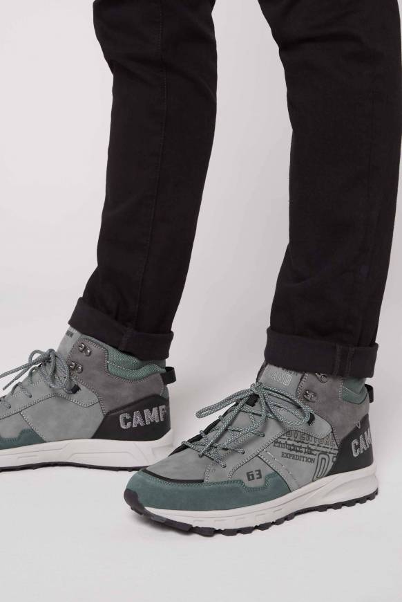 Soccx High Top Hiking Sneaker mit Logo Artworks deep forest Outlet