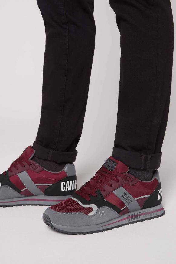 Soccx Sneaker im Retro Look burgundy Auslauf