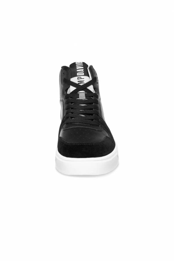 Soccx Hightop Sneaker im Materialmix mit Rubber Logos black Schlussverkauf