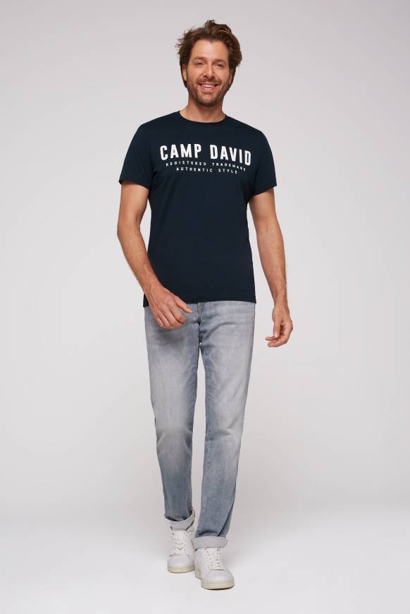 Soccx Basic Logo T-Shirt blue navy Kostenloser Versand