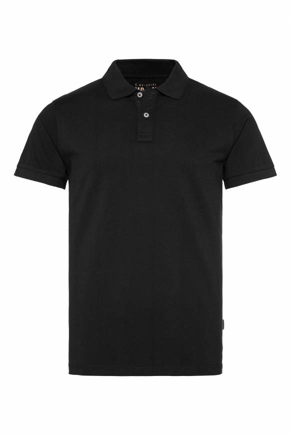 Soccx Basic Pikee-Polo mit Trikotkragen black Saisonschlussverkauf