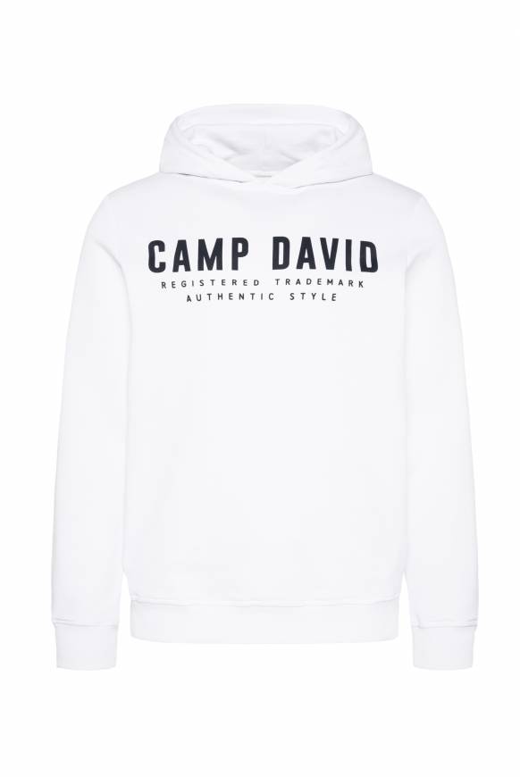 Soccx Basic Hoodie mit Logo Print opticwhite Weihnachtsangebot