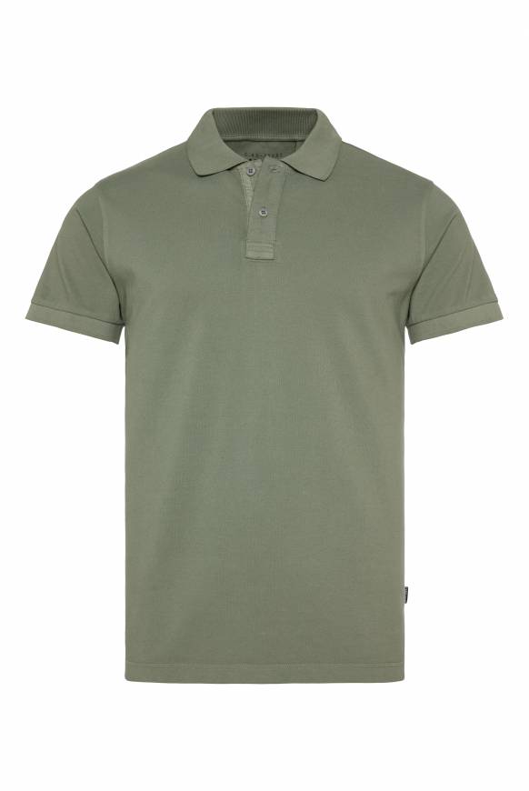 Soccx Basic Pikee-Polo mit Trikotkragen green olive Jubiläumsangebot
