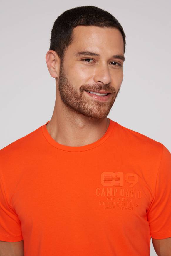 Soccx Sport-T-Shirt mit Artwork signal orange VIP-Rabatte