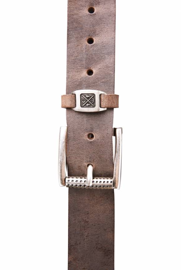 Soccx Ledergürtel im Used Look brown Sonderangebot