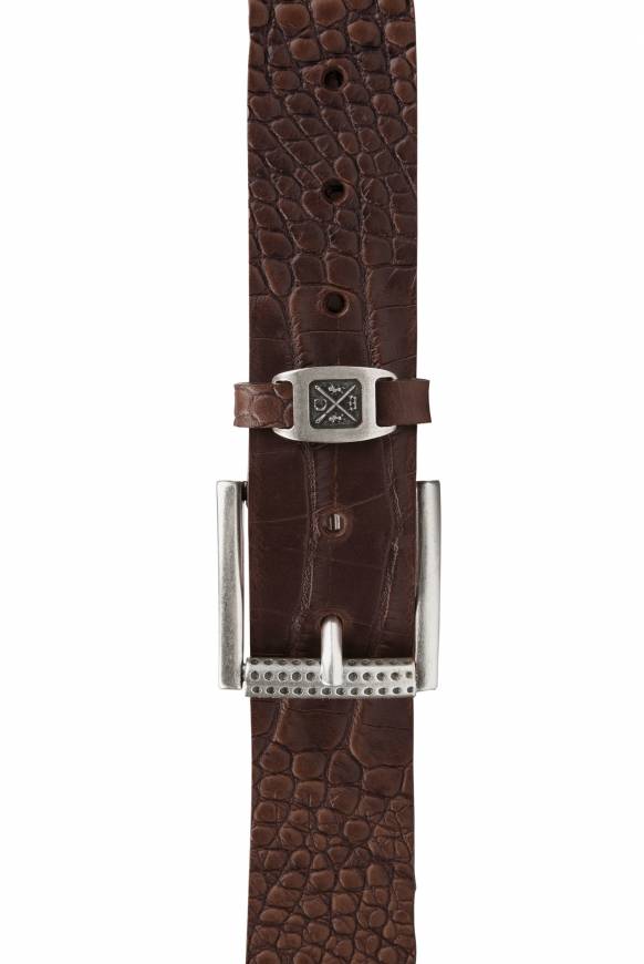 Soccx Ledergürtel im Used Look dark brown Rabatt