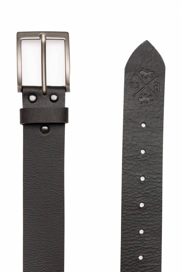 Soccx Ledergürtel mit matter Dornschließe black Flash Sale