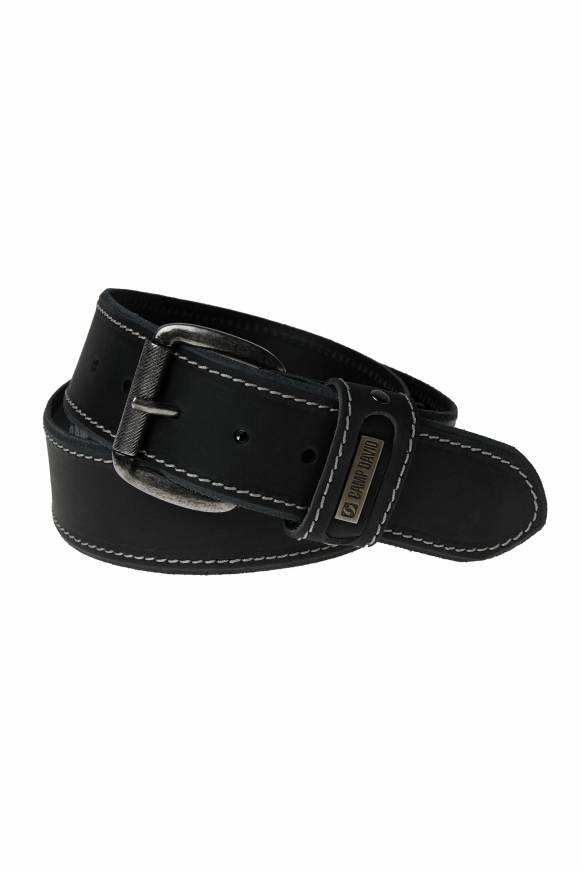 Soccx Ledergürtel black Saisonschlussverkauf