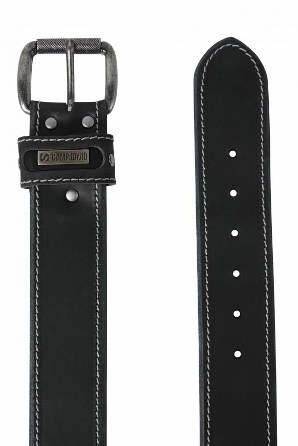 Soccx Ledergürtel black Saisonschlussverkauf