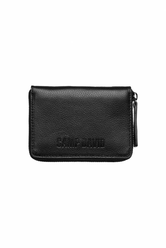 Soccx Geldbörse mit Zipper und Logo-Prägung black Vatertagsangebot