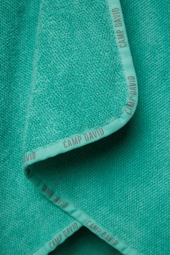 Soccx Badehandtuch mit Logo-Saum 70 x 140 cm cool green Neueste Mode