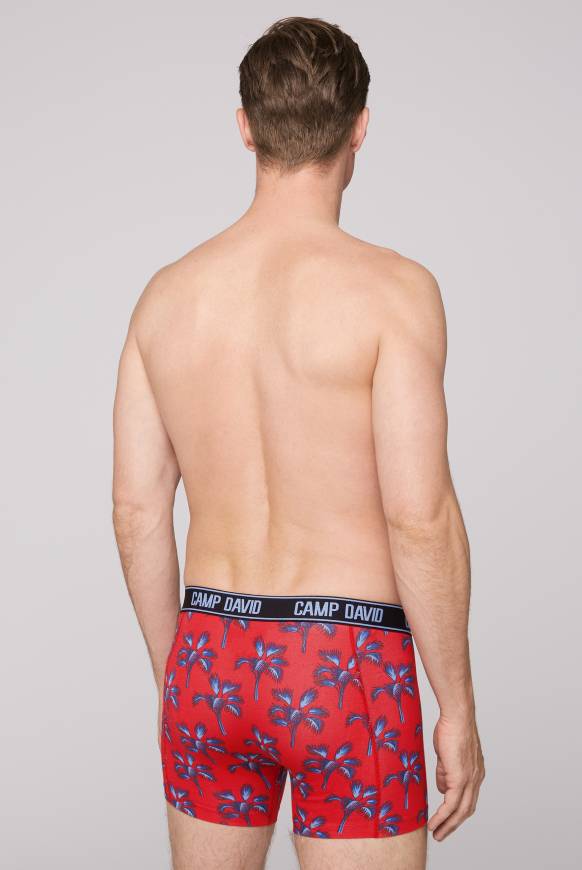 Soccx Boxershorts mit All Over Print, 2er-Pack surf grey / red Große Rabatte