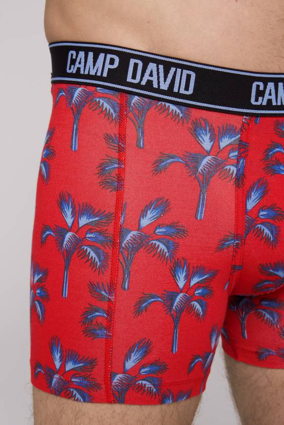 Soccx Boxershorts mit All Over Print, 2er-Pack surf grey / red Große Rabatte
