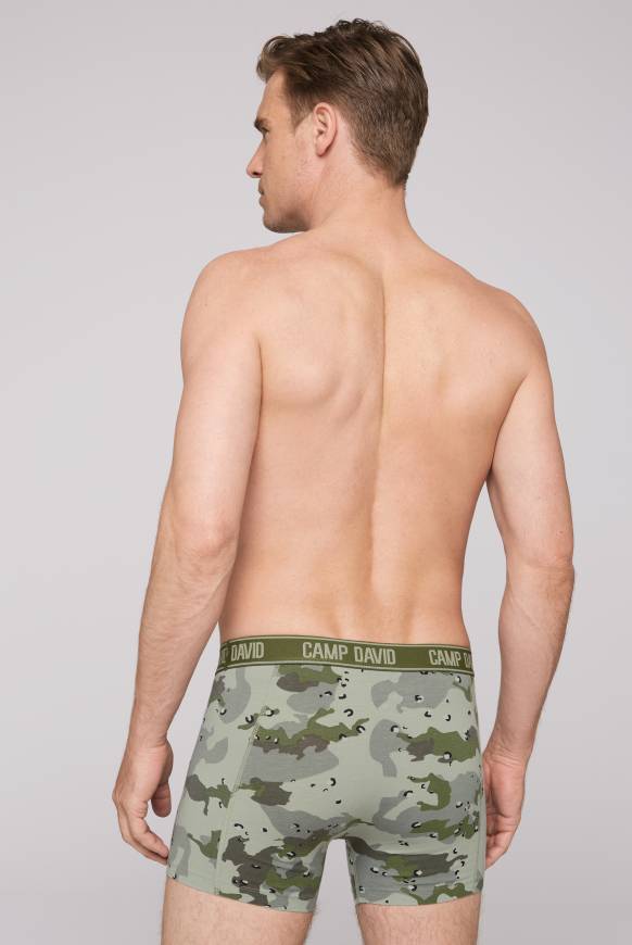 Soccx Boxershorts mit All Over Print, 2er-Pack desert / light khaki Räumungsverkauf