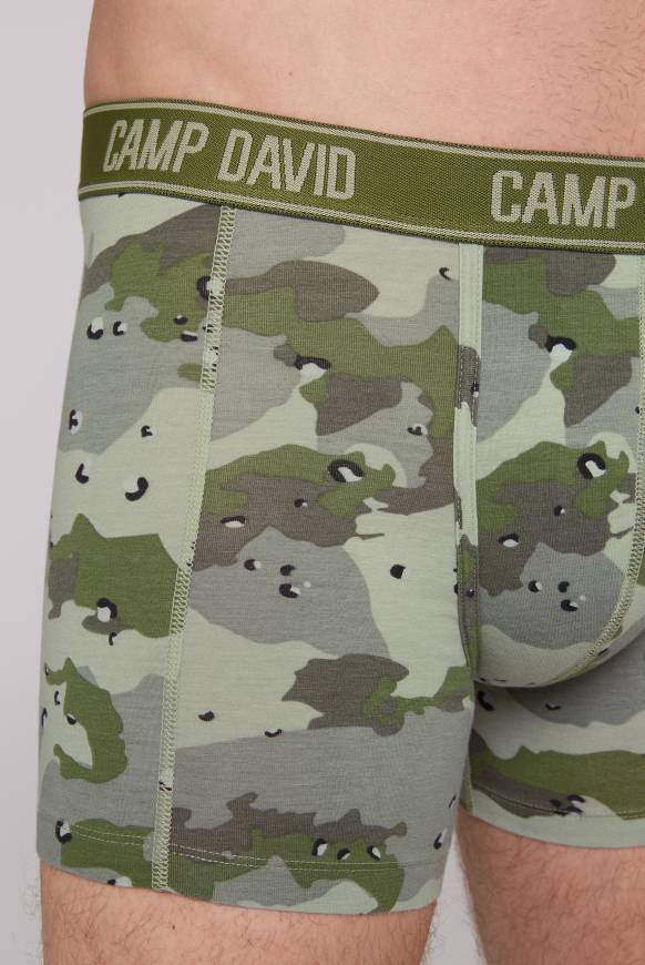 Soccx Boxershorts mit All Over Print, 2er-Pack desert / light khaki Räumungsverkauf
