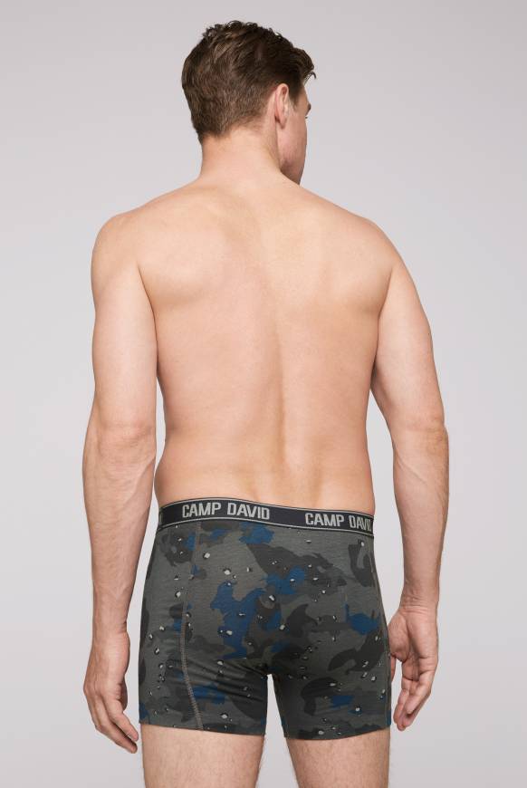 Soccx Boxershorts mit All Over Print, 2er-Pack light blue / anthra Kauf eins, bekomm eins gratis
