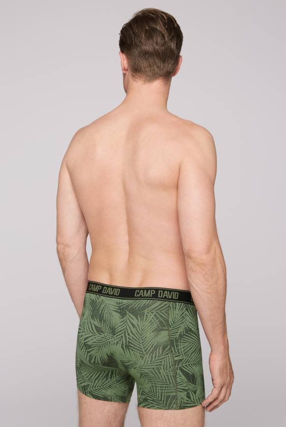 Soccx Boxershorts mit All Over Print, 2er-Pack khaki / sky blue Tägliche Deals