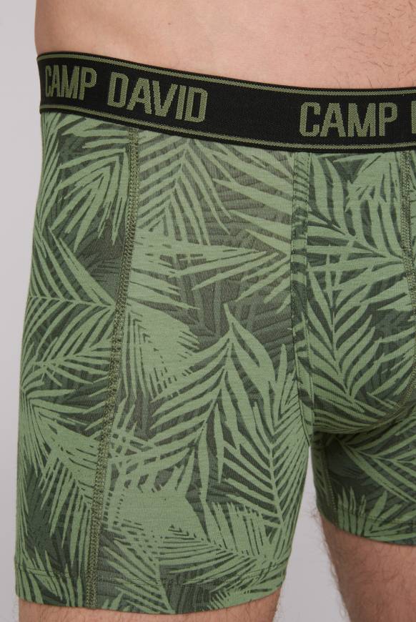 Soccx Boxershorts mit All Over Print, 2er-Pack khaki / sky blue Tägliche Deals