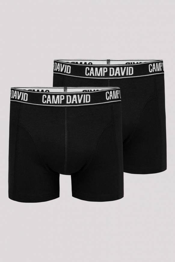 Soccx Boxershorts mit Logo-Bund, 2er-Pack black / black Riesige Ersparnisse
