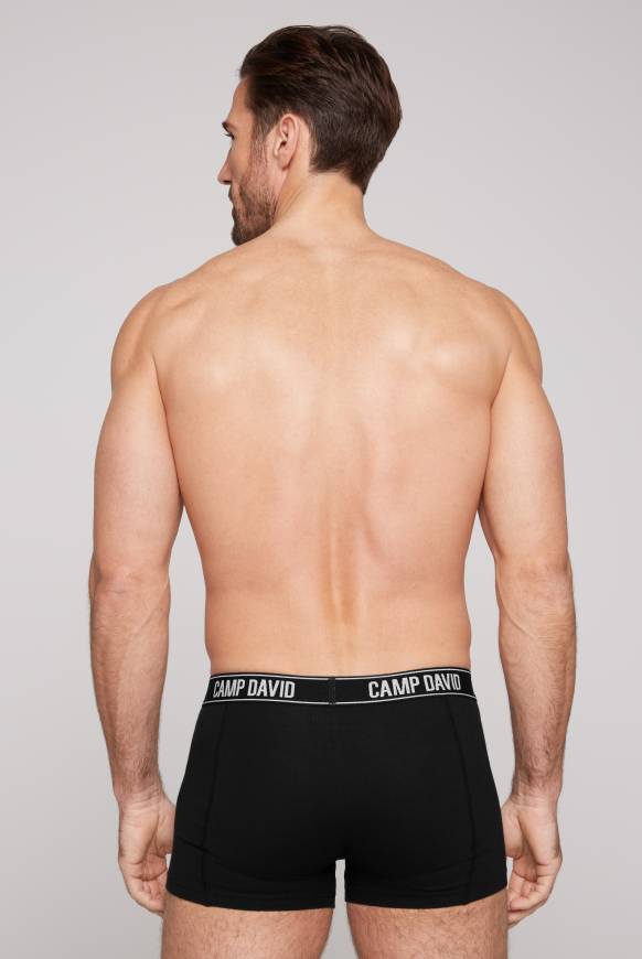 Soccx Boxershorts mit Logo-Bund, 2er-Pack black / black Riesige Ersparnisse
