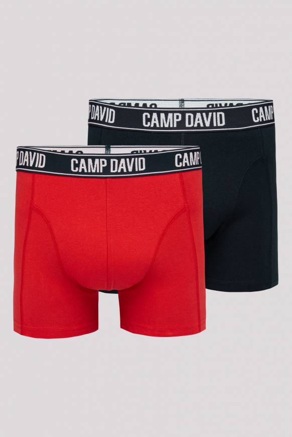 Soccx Boxershorts mit Logo-Bund, 2er-Pack red / navy VIP-Rabatte
