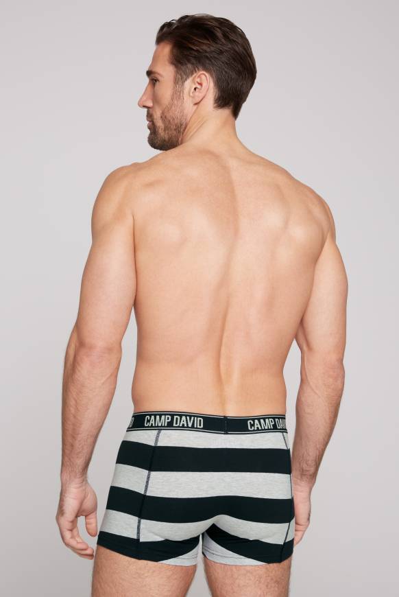 Soccx Boxershorts mit Logo-Bund, 2er-Pack greymel.uni/greymel.navy str Tiefpreis