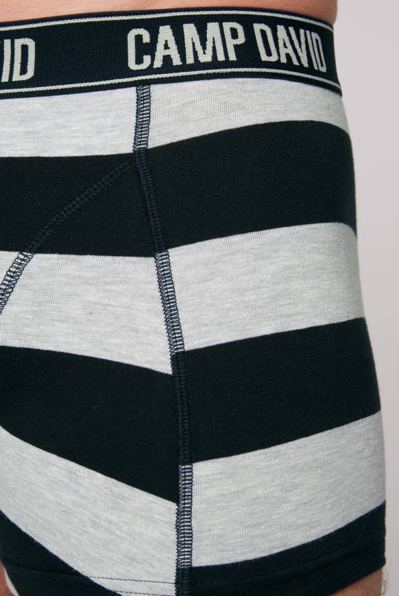 Soccx Boxershorts mit Logo-Bund, 2er-Pack greymel.uni/greymel.navy str Tiefpreis