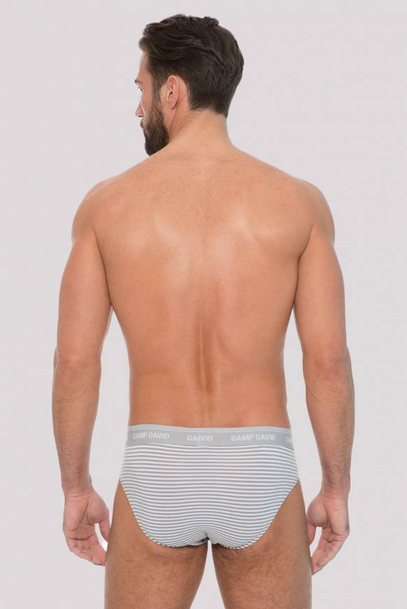 Soccx Slip mit Streifen opticwhite / grey S Bis zu 50% Rabatt