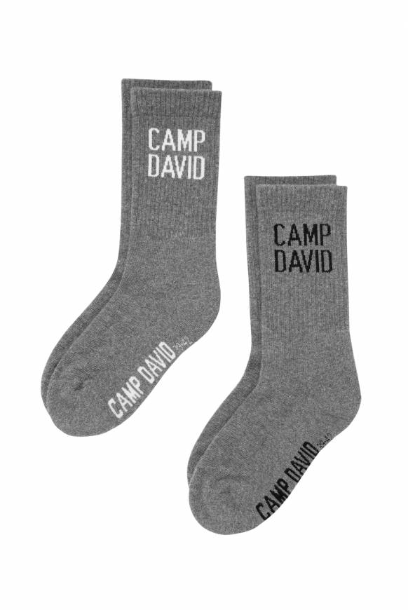 Soccx Tennissocken mit Logo im Doppelpack grey melange 50% Rabatt für begrenzte Zeit