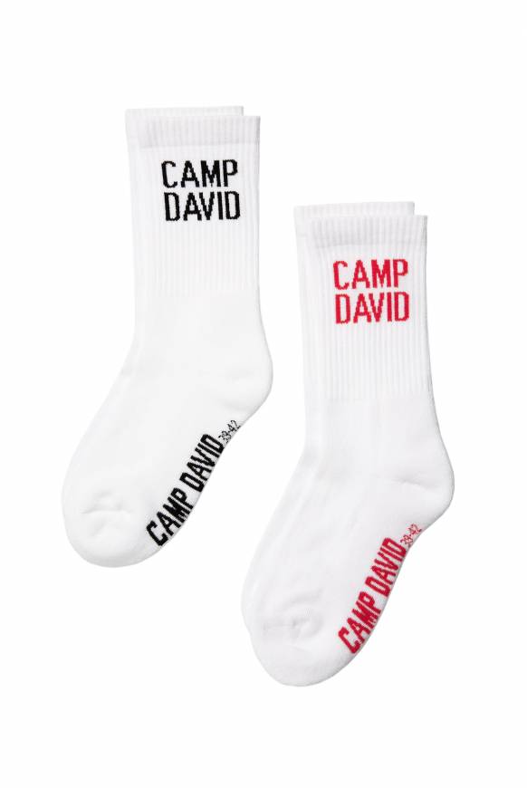 Soccx Tennissocken mit Logo im Doppelpack opticwhite 2025