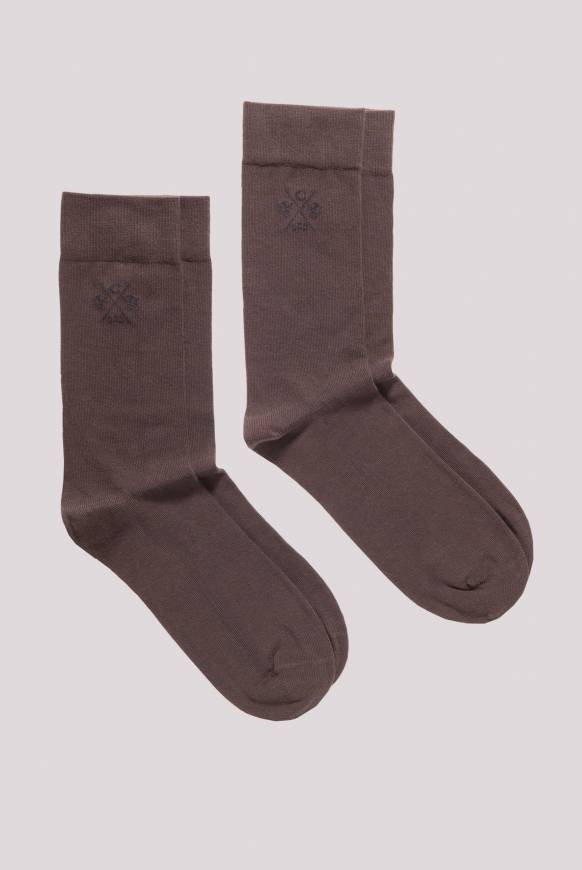 Soccx Strümpfe 2er-Set brown / brown 39 Online