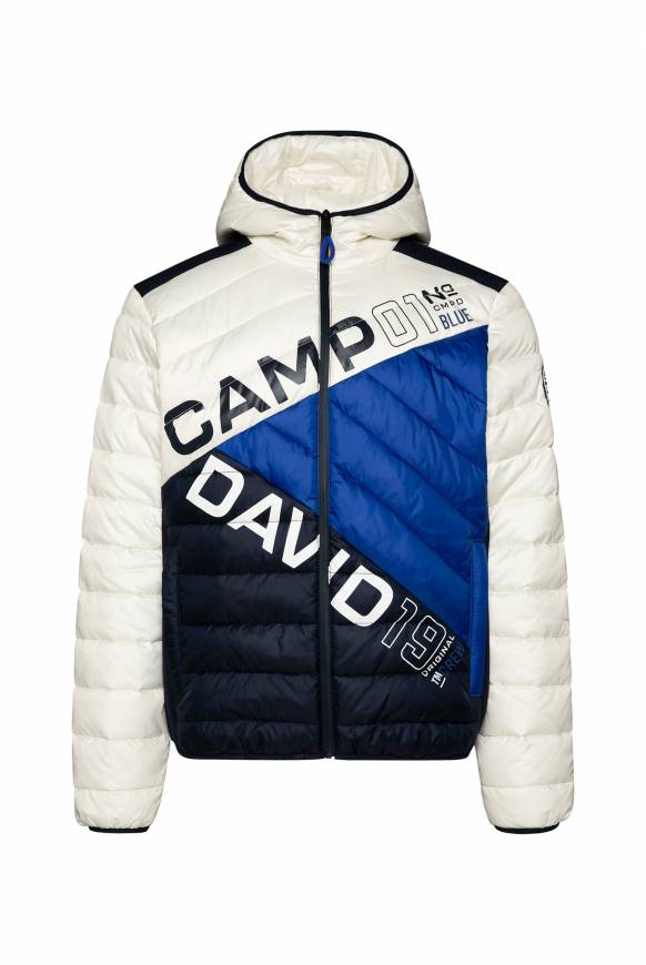 Soccx Steppjacke mit Colour-Blocking und Rücken-Print kitt Auslauf