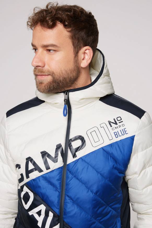 Soccx Steppjacke mit Colour-Blocking und Rücken-Print kitt Auslauf