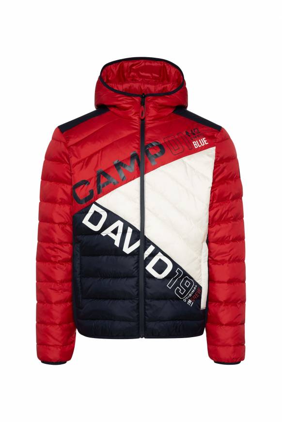 Soccx Steppjacke mit Colour-Blocking und Rücken-Print flight red Meist gekauft