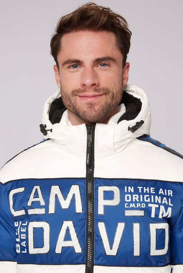 Soccx Winterjacke mit Colour-Blocking und Logo-Design kitt Günstig kaufen